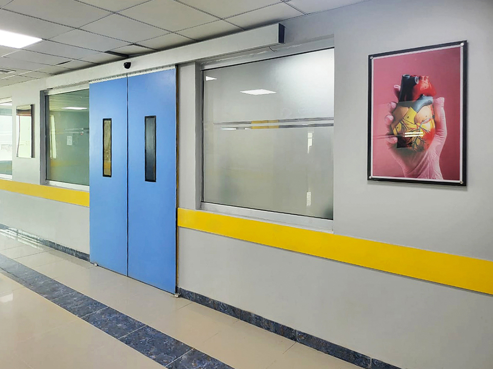 DEBO projects in Pakistan including medical counters, wall panels and doors